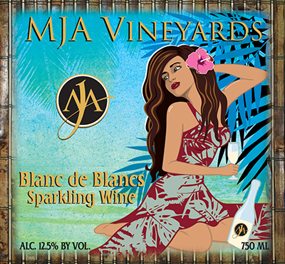 Product Image for NV MJA Vineyards Sparkling Blanc de Blanc - 2021 Release